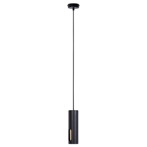 Lampa wisząca czarno-złota FLOW 1xGU10x10W wym: 130x6x6 cm Sigma Lighting 837427