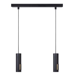 Lampa wisząca czarno-złota FLOW 2xGU10x10W wym: 110x38x6 cm Sigma Lighting 836209 Lampa wisząca czarno-złota FLOW 2xGU10x10W wym: 110x38x6 cm Sigma Lighting 836209