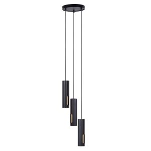 Lampa wisząca czarno-złota FLOW 3xGU10x10W wym: 110x20x20 cm Sigma Lighting 837375 Lampa wisząca czarno-złota FLOW 3xGU10x10W wym: 110x20x20 cm Sigma Lighting 837375