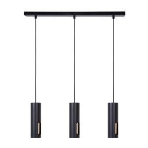 Lampa wisząca czarno-złota FLOW 3xGU10x10W wym: 110x60x6 cm Sigma Lighting 836198 Lampa wisząca czarno-złota FLOW 3xGU10x10W wym: 110x60x6 cm Sigma Lighting 836198