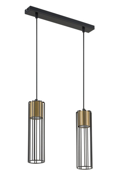 Lampa wisząca czarno-złota Fobia 2xGU10x25W Sigma Lighting 837966