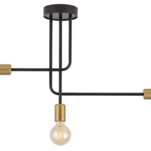 Lampa wisząca czarno-złota Gino 3xE27x15W wym: 44x64x13 cm Sigma Lighting 841818 Lampa wisząca czarno-złota Gino 3xE27x15W wym: 44x64x13 cm Sigma Lighting 841818