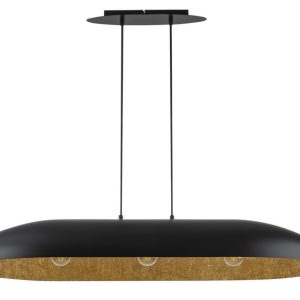Lampa wisząca czarno-złota Gondola 3xE27x15W Sigma Lighting 838086 Lampa wisząca czarno-złota Gondola 3xE27x15W Sigma Lighting 838086