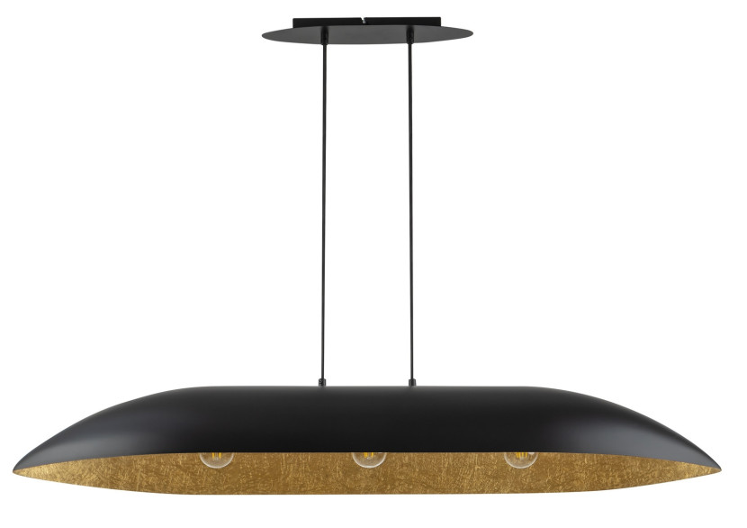 Lampa wisząca czarno-złota Gondola 3xE27x15W Sigma Lighting 838086