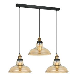 Lampa wisząca czarno-złota Hubert 3xE27x40W wym: 98x78x28 cm Italux 856547 Lampa wisząca czarno-złota Hubert 3xE27x40W wym: 98x78x28 cm Italux 856547