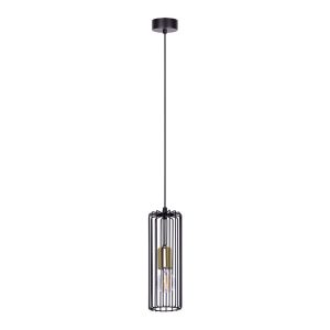 Lampa wisząca czarno-złota Kaja GABIA 1xE27x50W wym: 120x10x10 cm Kaja 854272 Lampa wisząca czarno-złota Kaja GABIA 1xE27x50W wym: 120x10x10 cm Kaja 854272