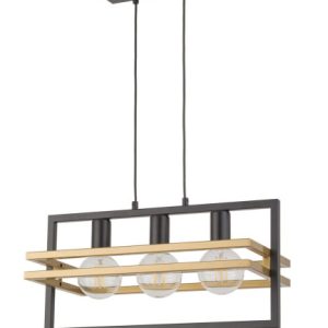Lampa wisząca czarno-złota Merci 3xE27x15W wym: 80x52x26 cm Sigma Lighting 838089 Lampa wisząca czarno-złota Merci 3xE27x15W wym: 80x52x26 cm Sigma Lighting 838089