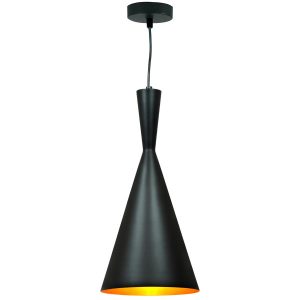 Lampa wisząca czarno-złota MODERN 1xE27x20W wym: 150x38x19 cm Polux 852125 Lampa wisząca czarno-złota MODERN 1xE27x20W wym: 150x38x19 cm Polux 852125