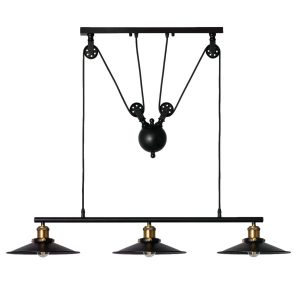 Lampa wisząca czarno-złota Monte 3xE27x40W wym: 120x102x26 cm Abruzzo 854400 Lampa wisząca czarno-złota Monte 3xE27x40W wym: 120x102x26 cm Abruzzo 854400
