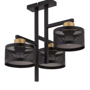 Lampa wisząca czarno-złota Off 3xE27x15W wym: 41x42x35 cm Sigma Lighting 841590 Lampa wisząca czarno-złota Off 3xE27x15W wym: 41x42x35 cm Sigma Lighting 841590