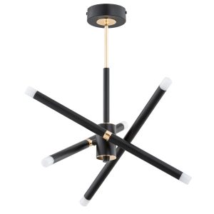Lampa wisząca czarno-złota OVILI 9xG9x10W wym: 48x40x40 cm Alfa 841894 Lampa wisząca czarno-złota OVILI 9xG9x10W wym: 48x40x40 cm Alfa 841894