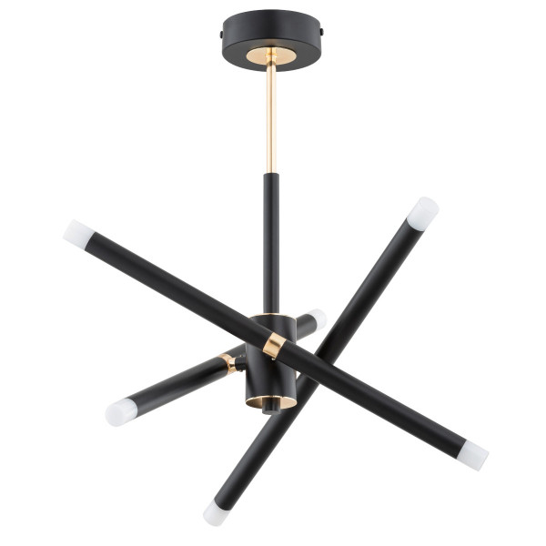 Lampa wisząca czarno-złota OVILI 9xG9x10W wym: 48x40x40 cm Alfa 841894