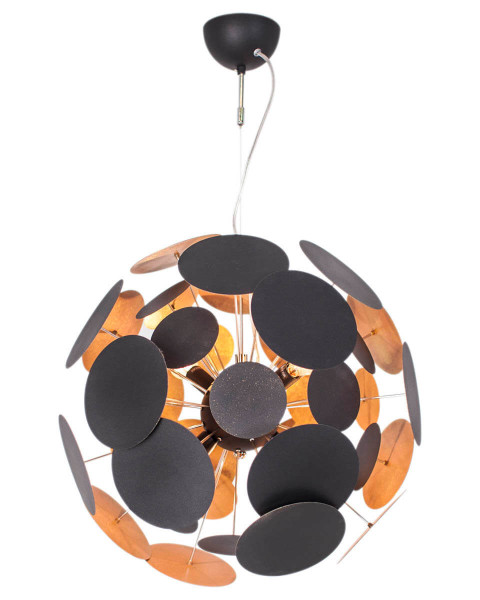 Lampa wisząca czarno-złota Planet 4xE14x40W wym: 170x50x50 cm By Rydens 852783
