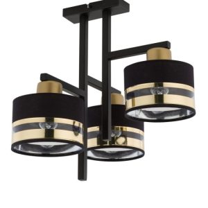 Lampa wisząca czarno-złota Pro 3xE27x15W wym: 41x42x35 cm Sigma Lighting 837784 Lampa wisząca czarno-złota Pro 3xE27x15W wym: 41x42x35 cm Sigma Lighting 837784