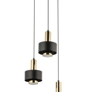 Lampa wisząca czarno-złota RIF LUX 3xGX53x12W Sigma Lighting 841939 Lampa wisząca czarno-złota RIF LUX 3xGX53x12W Sigma Lighting 841939