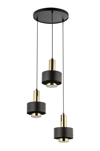 Lampa wisząca czarno-złota RIF LUX 3xGX53x12W Sigma Lighting 841939