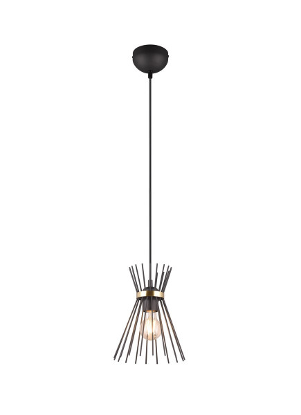 Lampa wisząca czarno-złota ROD 1xE27x40W wym: 150x20x20 cm RL 850979