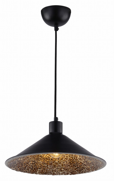 Lampa wisząca czarno-złota SCRIMI 1xE27x60W wym: 125x31x31 cm Candellux 857834