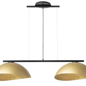 Lampa wisząca czarno-złota Solar 2xE27x15W wym: 90x125x48 cm Sigma Lighting 841823 Lampa wisząca czarno-złota Solar 2xE27x15W wym: 90x125x48 cm Sigma Lighting 841823