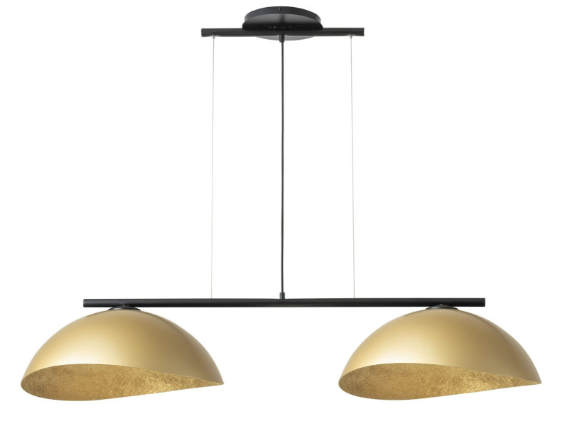 Lampa wisząca czarno-złota Solar 2xE27x15W wym: 90x125x48 cm Sigma Lighting 841823