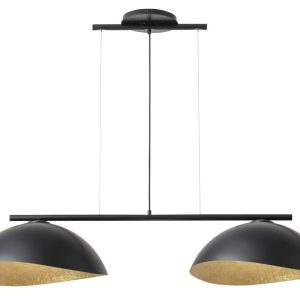 Lampa wisząca czarno-złota Solar 2xE27x15W wym: 90x125x48 cm Sigma Lighting 841821 Lampa wisząca czarno-złota Solar 2xE27x15W wym: 90x125x48 cm Sigma Lighting 841821