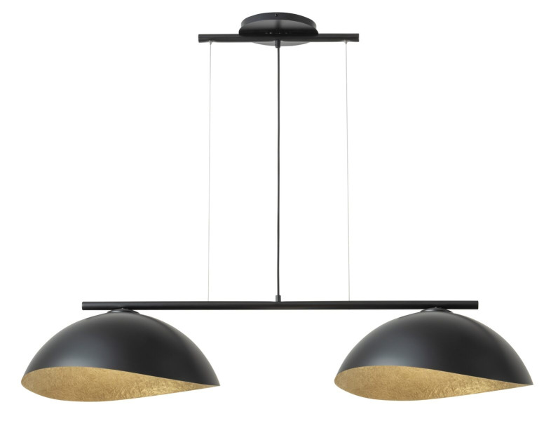 Lampa wisząca czarno-złota Solar 2xE27x15W wym: 90x125x48 cm Sigma Lighting 841821