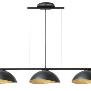 Lampa wisząca czarno-złota Solar 3xE27x15W wym: 80x120x33 cm Sigma Lighting 841848 Lampa wisząca czarno-złota Solar 3xE27x15W wym: 80x120x33 cm Sigma Lighting 841848