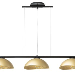 Lampa wisząca czarno-złota Solar 3xE27x15W wym: 80x120x33 cm Sigma Lighting 841666 Lampa wisząca czarno-złota Solar 3xE27x15W wym: 80x120x33 cm Sigma Lighting 841666