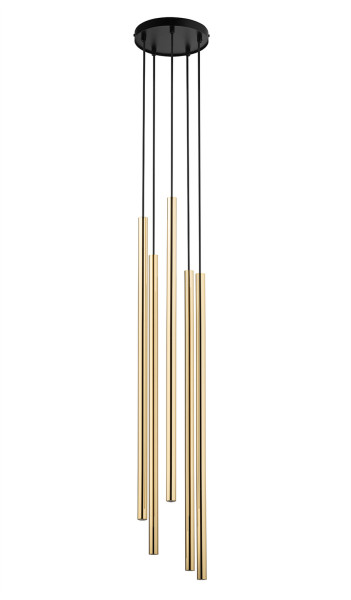 Lampa wisząca czarno-złota SOPEL LUX 5xG9x3W Sigma Lighting 837771
