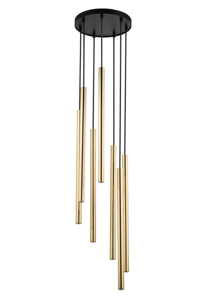 Lampa wisząca czarno-złota SOPEL LUX 7xG9x3W Sigma Lighting 838095