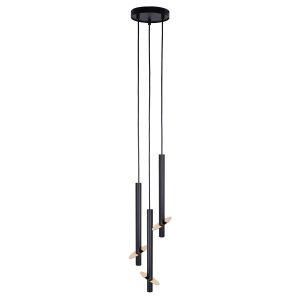 Lampa wisząca czarno-złota SOPEL RING 3xG9x3W Sigma Lighting 835930