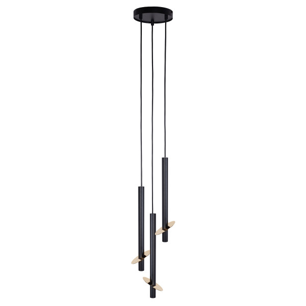 Lampa wisząca czarno-złota SOPEL RING 3xG9x3W Sigma Lighting 835930