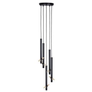 Lampa wisząca czarno-złota SOPEL RING 5xG9x3W Sigma Lighting 835928