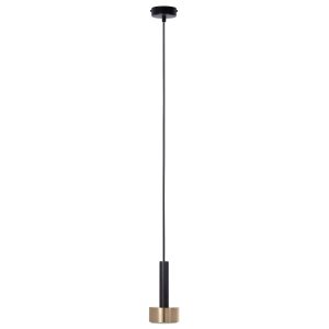 Lampa wisząca czarno-złota STAMP 1xGX53x12W wym: 130x8x8 cm Sigma Lighting 835915