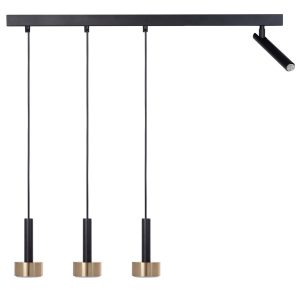 Lampa wisząca czarno-złota STAMP 4xGX53x15W Sigma Lighting 836060