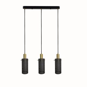 Lampa wisząca czarno-złota Tirana 3xE27x40W Light Prestige 852274