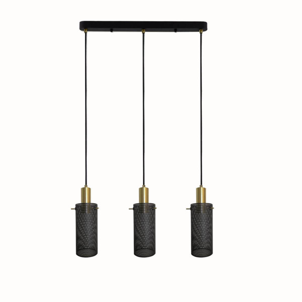 Lampa wisząca czarno-złota Tirana 3xE27x40W Light Prestige 852274
