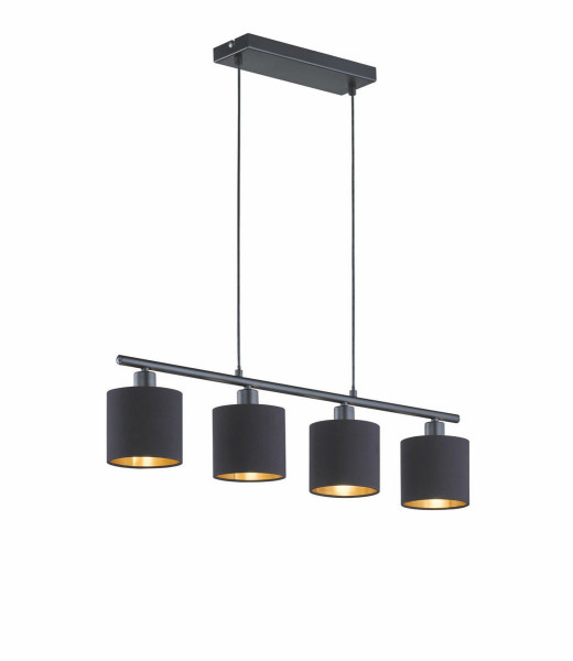 Lampa wisząca czarno-złota TOMMY 4xE14x28W wym: 150x75x12 cm RL 854695
