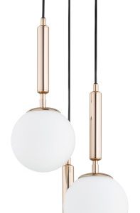 Lampa wisząca czarno-złoty antyczny-biała VOLDA 3xE14x40W Alfa 836371 Lampa wisząca czarno-złoty antyczny-biała VOLDA 3xE14x40W Alfa 836371