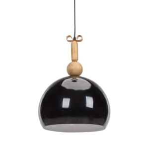 Lampa Wisząca Czarny Klosz MUSTER 350 Rustykalna Skandynawska Drewno Metal 1059560 Lampa Wisząca Czarny Klosz MUSTER 350 Rustykalna Skandynawska Drewno Metal 1059560