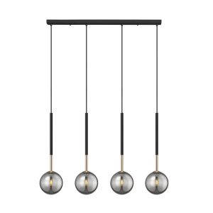 Lampa wisząca czarny mat ARCTURUS 4xG9x4W Zuma Line 850286