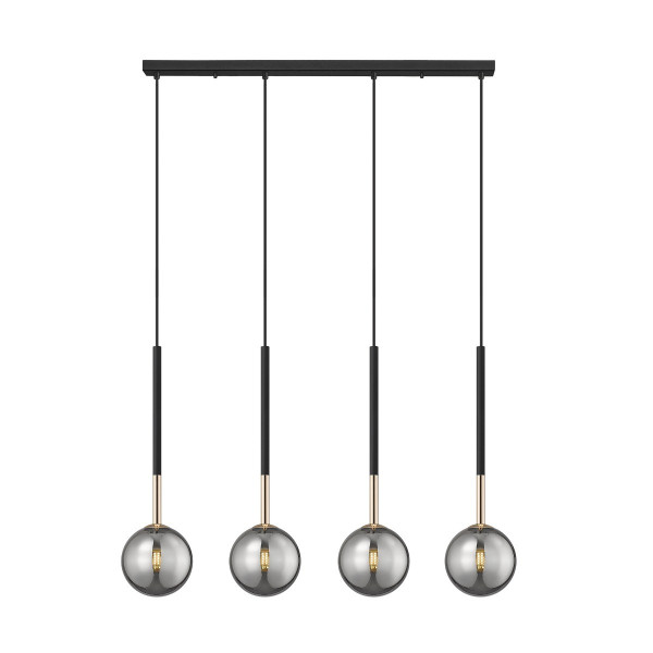 Lampa wisząca czarny mat ARCTURUS 4xG9x4W Zuma Line 850286