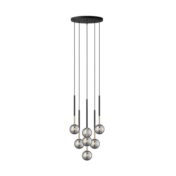 Lampa wisząca czarny mat ARCTURUS 7xG9x4W Zuma Line 850314