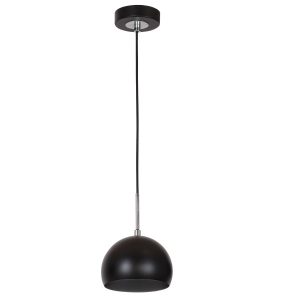 Lampa wisząca czarny mat-chromowana Cool 1xE27x15W Luminex 847953