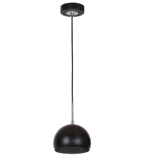 Lampa wisząca czarny mat-chromowana Cool 1xE27x15W Luminex 847953