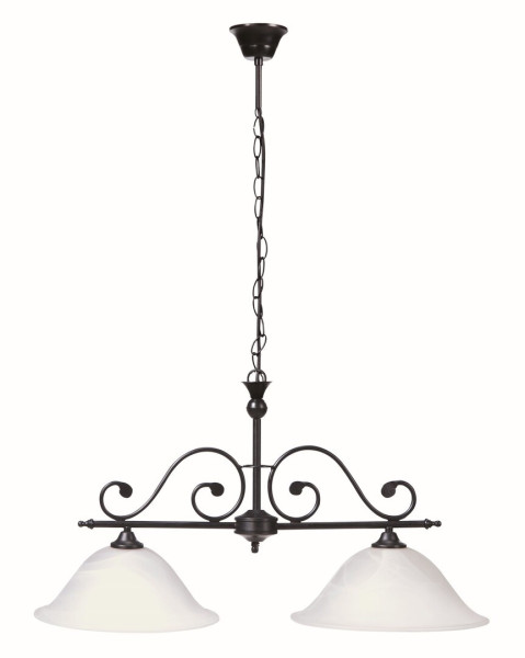 Lampa wisząca czarny mat Dorothea 2xE27x40W Rabalux 854589