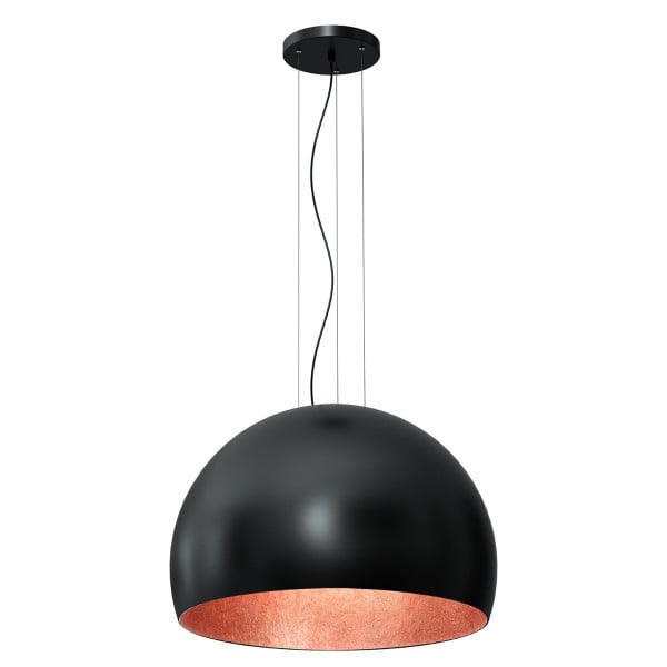 Lampa wisząca czarny mat-miedziana Compo 1xE27x15W Luminex 847545
