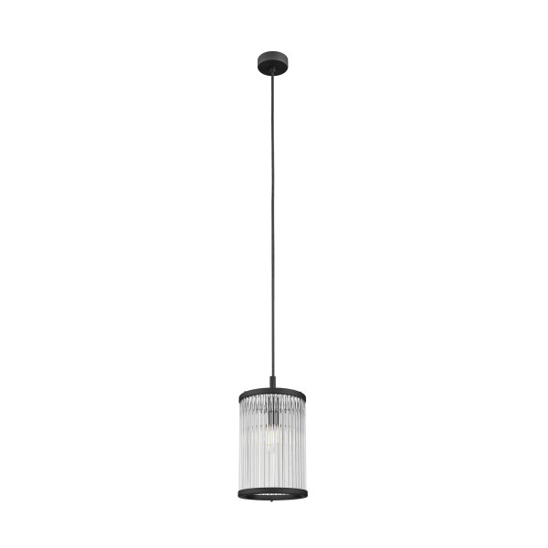 Lampa wisząca czarny mat-przezroczysta SERGIO 1xE14x60W Zuma Line 850929