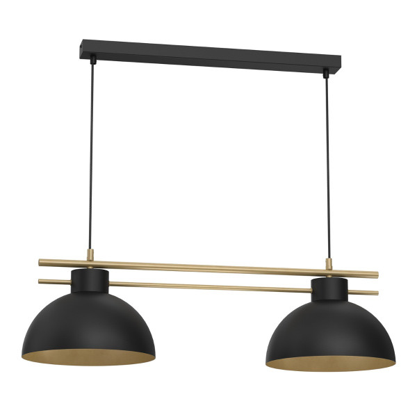 Lampa wisząca czarny mat-złoty mat Estate 2xE27x15W Luminex 846261