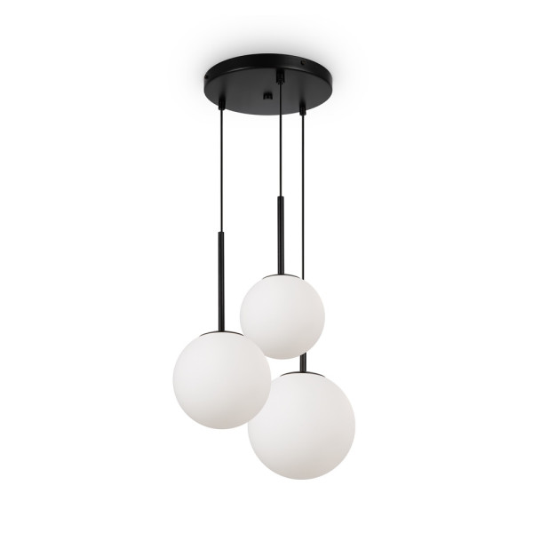 Lampa wisząca czarny matowa-biała BASIC FORM 3xE14x40W Maytoni 852128